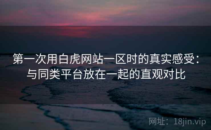 第一次用白虎网站一区时的真实感受：与同类平台放在一起的直观对比