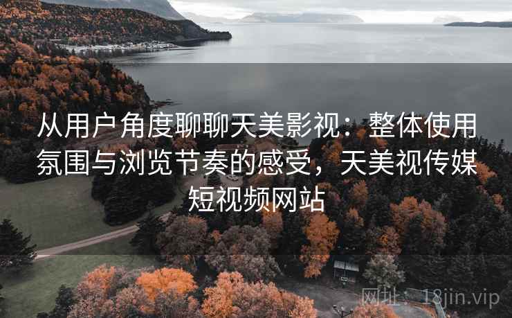 从用户角度聊聊天美影视:整体使用氛围与浏览节奏的感受,天美视传媒短视频网站