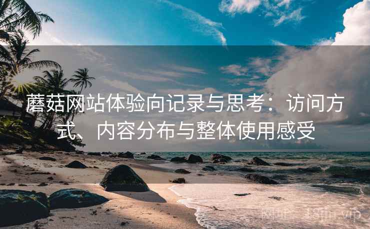 蘑菇网站体验向记录与思考：访问方式、内容分布与整体使用感受